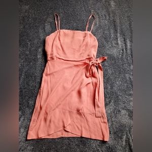 Forever 21 coral wrap dress NWT